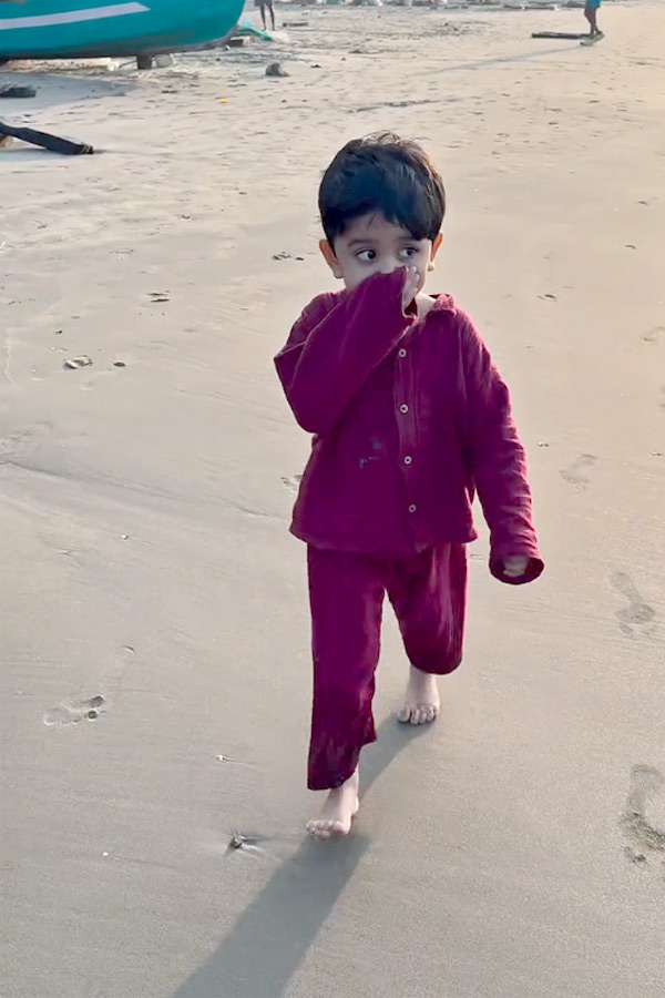 Producer Dil Raju garu spending joyful moments at the beach with his family7
