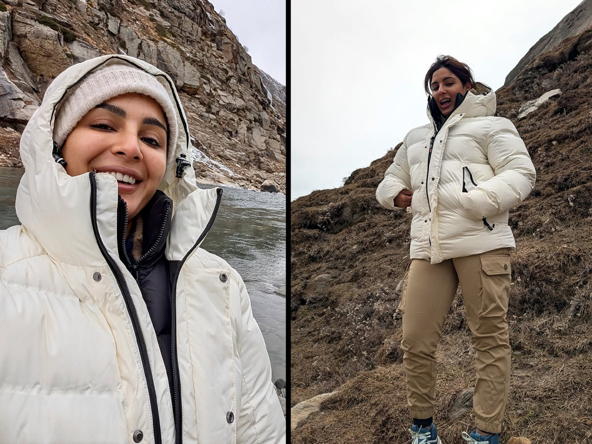 A Tollywood actress samyukthamenon is traveling in the Himalayas (photos).1