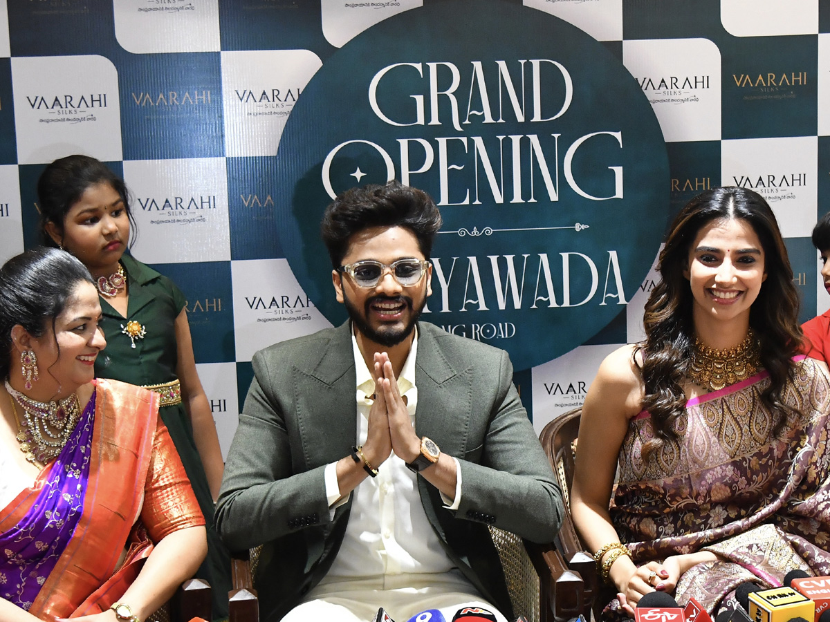 Hero Teja Sajja, Actress Meenakshi Chaudhary Launches Shopping Mall Photos19