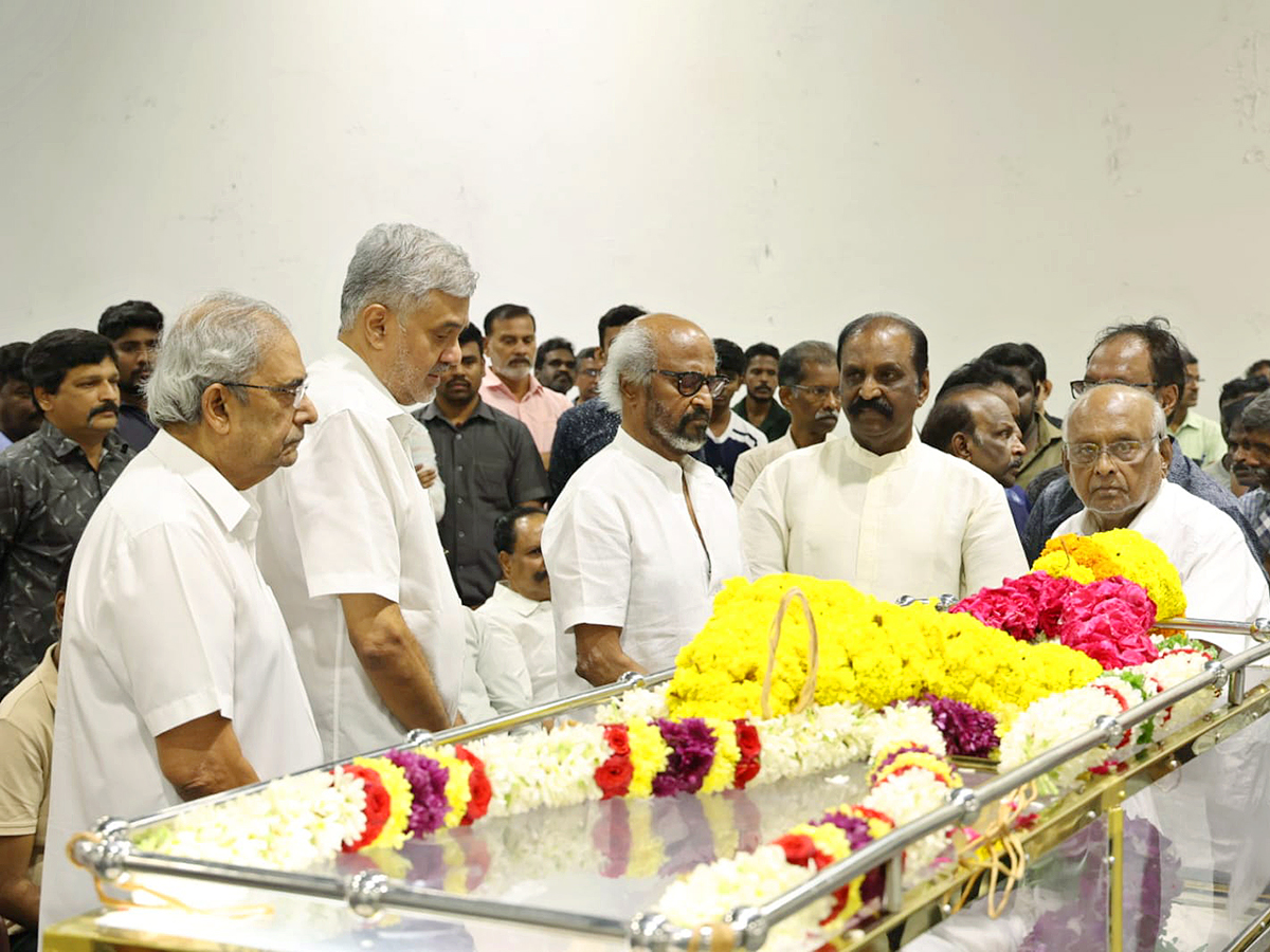 Rajinikanth And Suriya Vishal and more pay homage to AVM Saravanan2