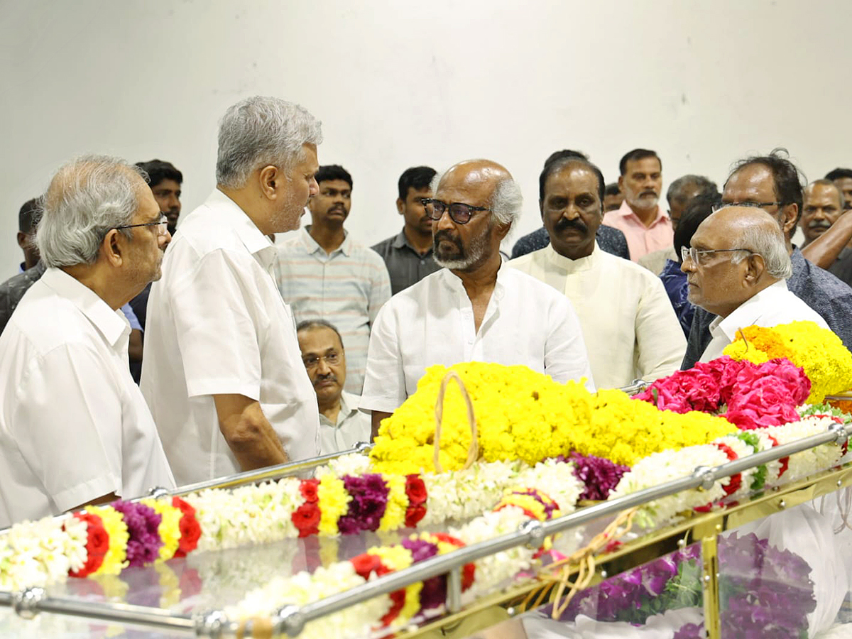 Rajinikanth And Suriya Vishal and more pay homage to AVM Saravanan3