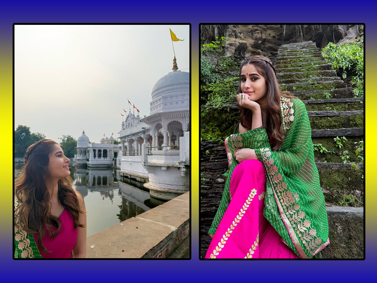 bollywood beauty Rasha Thadani at ancient Shiva temple (Photos)1