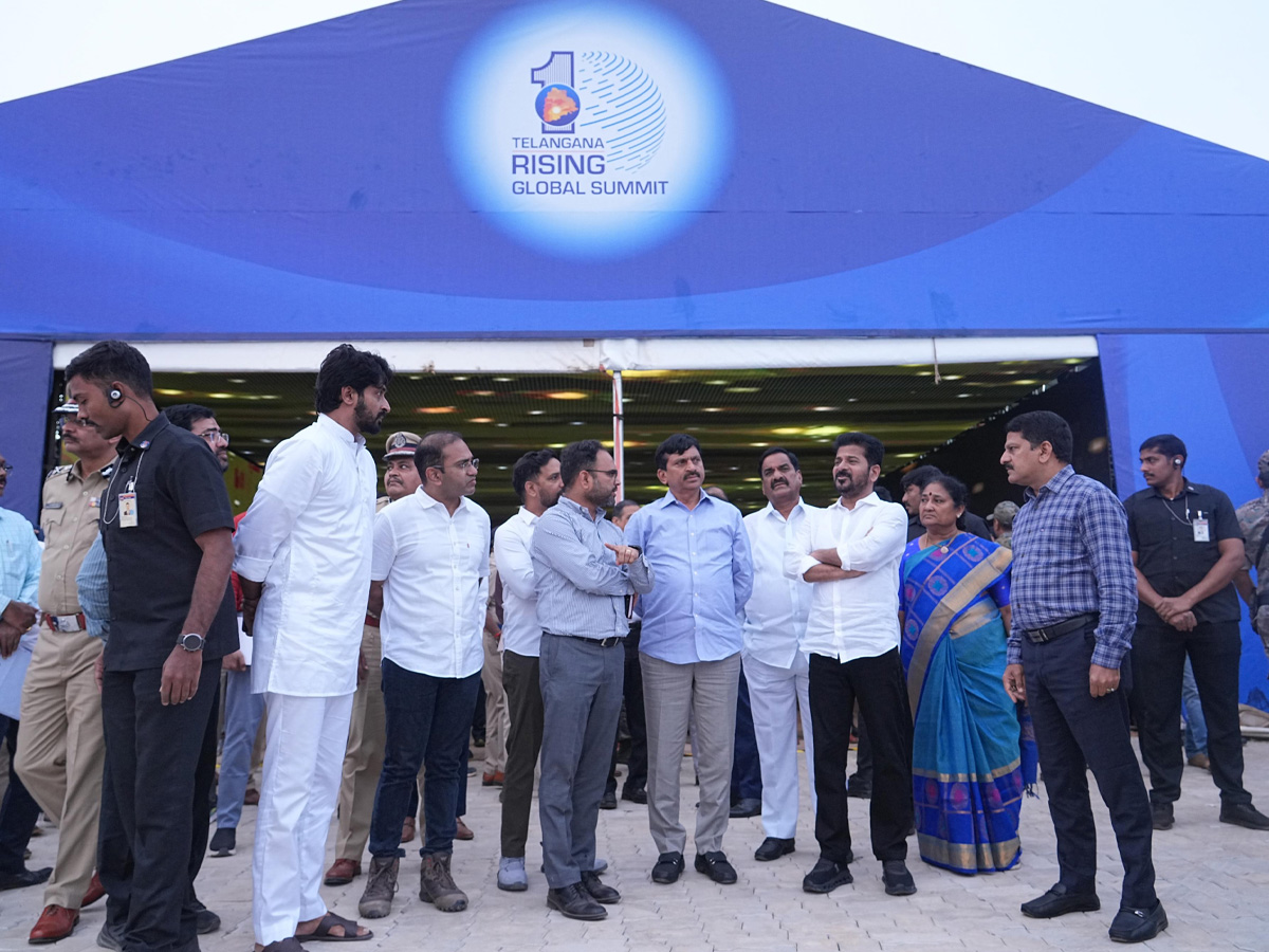 CM Revanth Reddy inquires about arrangements for Telangana Rising Global Summit5