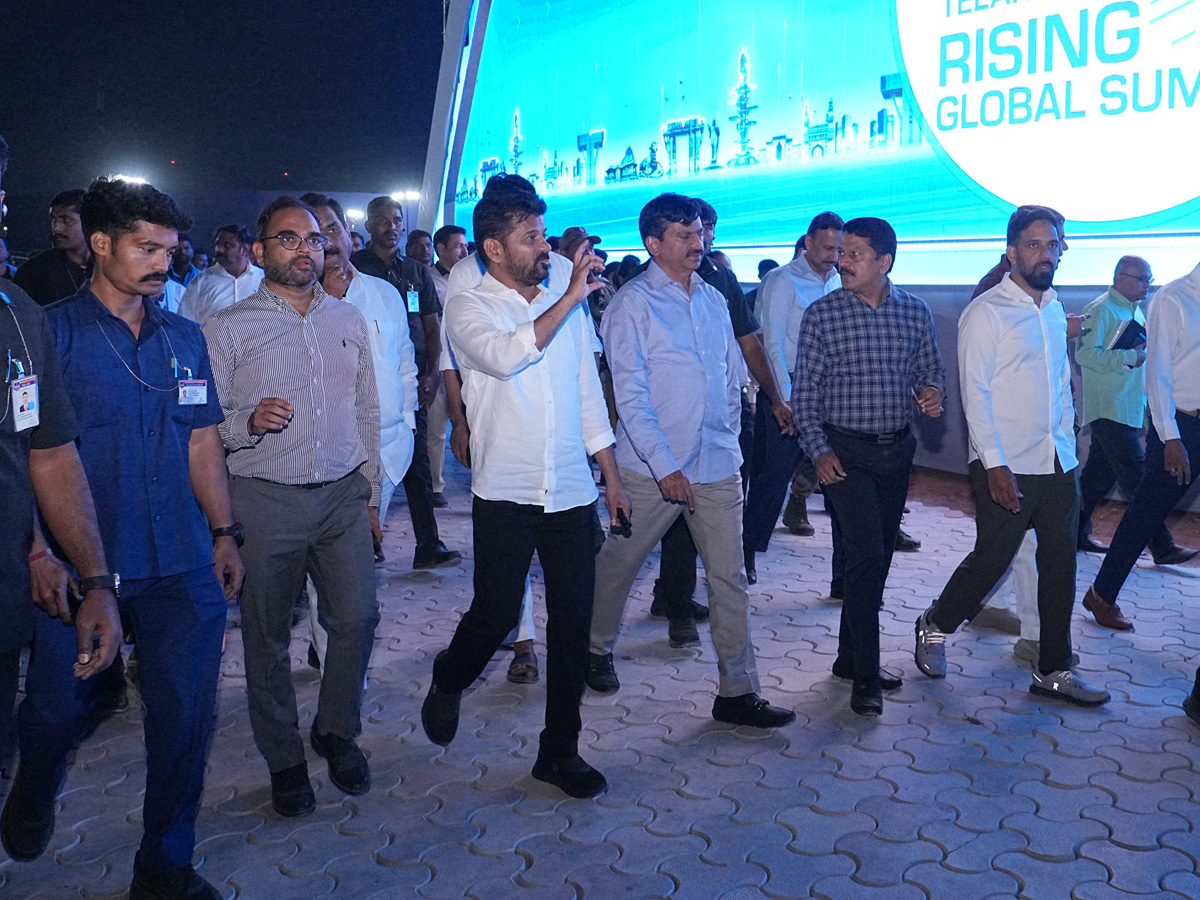 CM Revanth Reddy inquires about arrangements for Telangana Rising Global Summit10