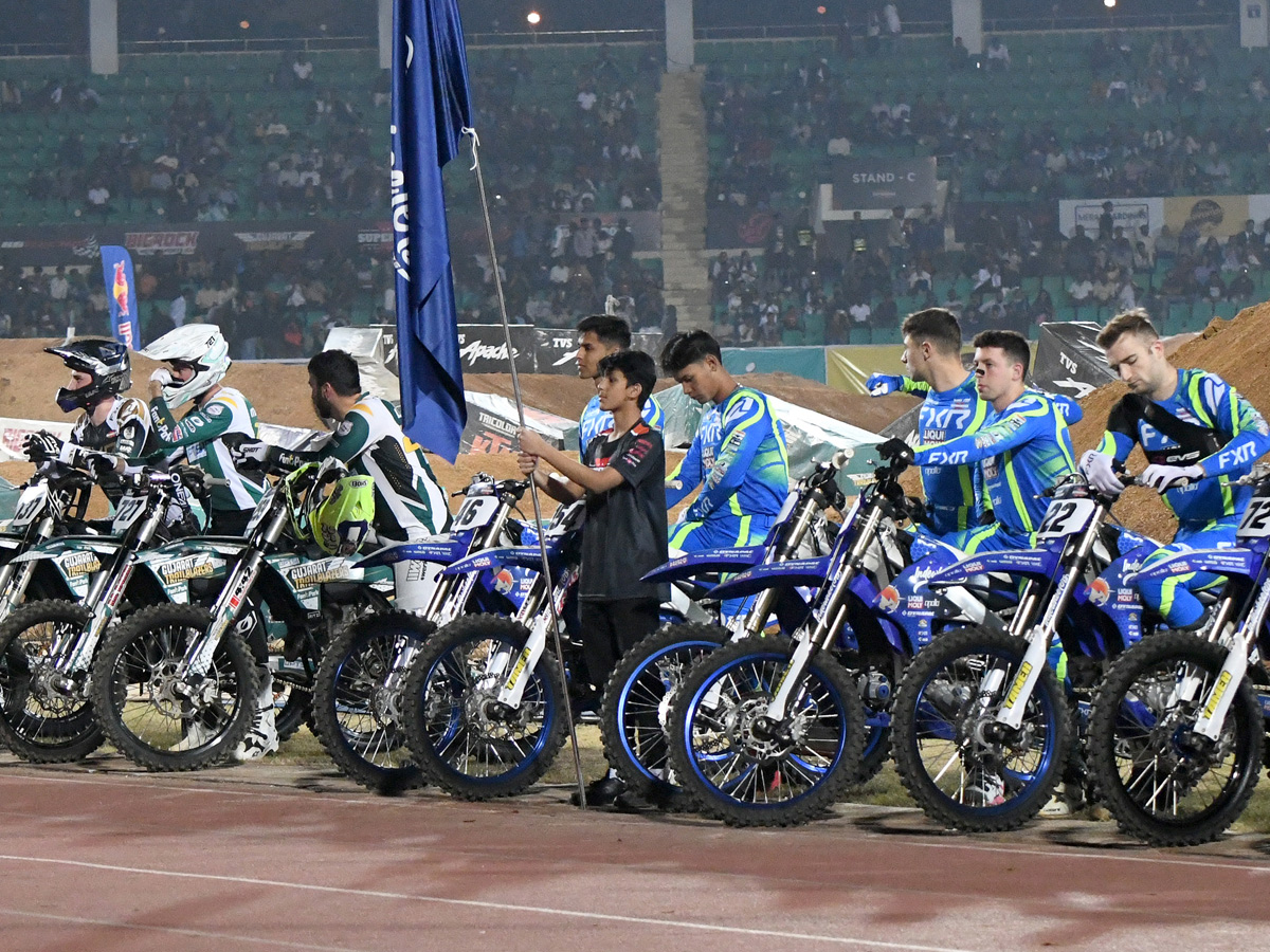 CM Revanth Reddy And star Salman Khan Attended The India Supercross Racing League 2025 Photos4
