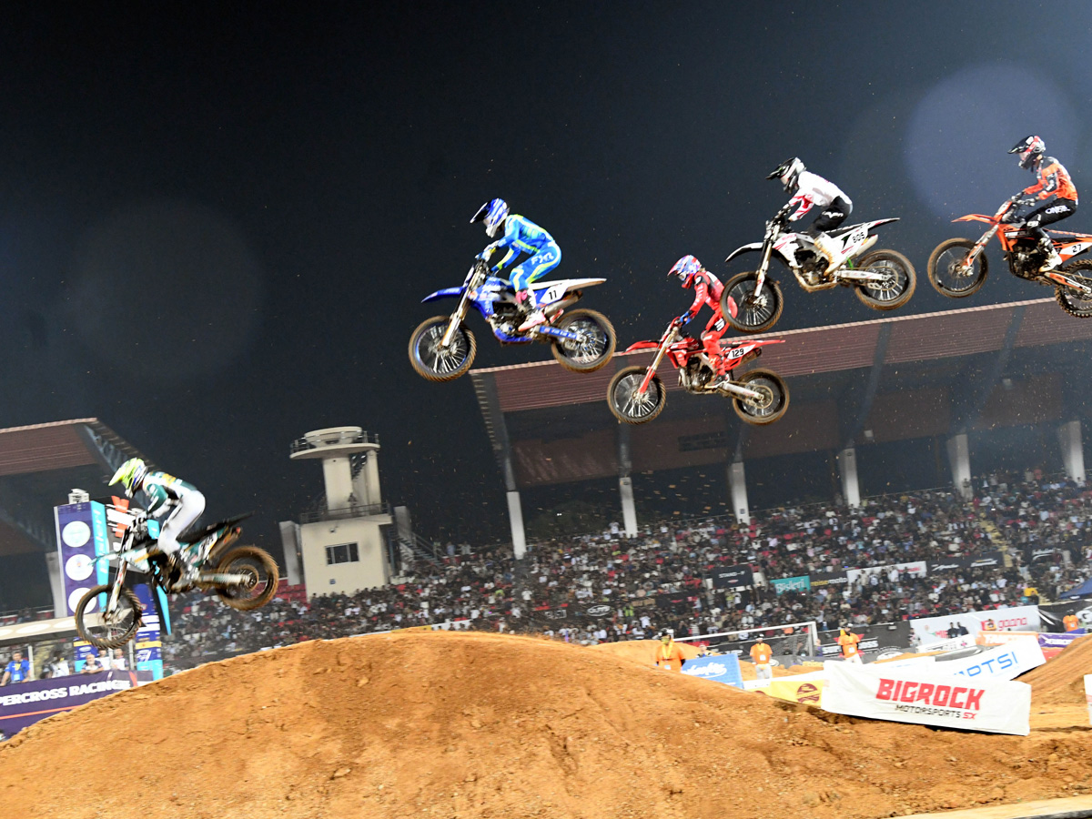 CM Revanth Reddy And star Salman Khan Attended The India Supercross Racing League 2025 Photos21