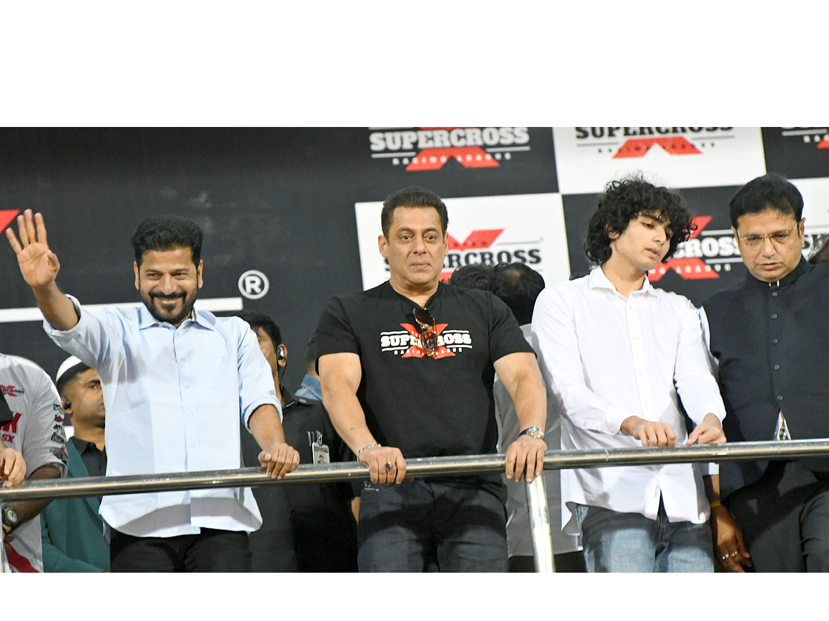 CM Revanth Reddy And star Salman Khan Attended The India Supercross Racing League 2025 Photos3