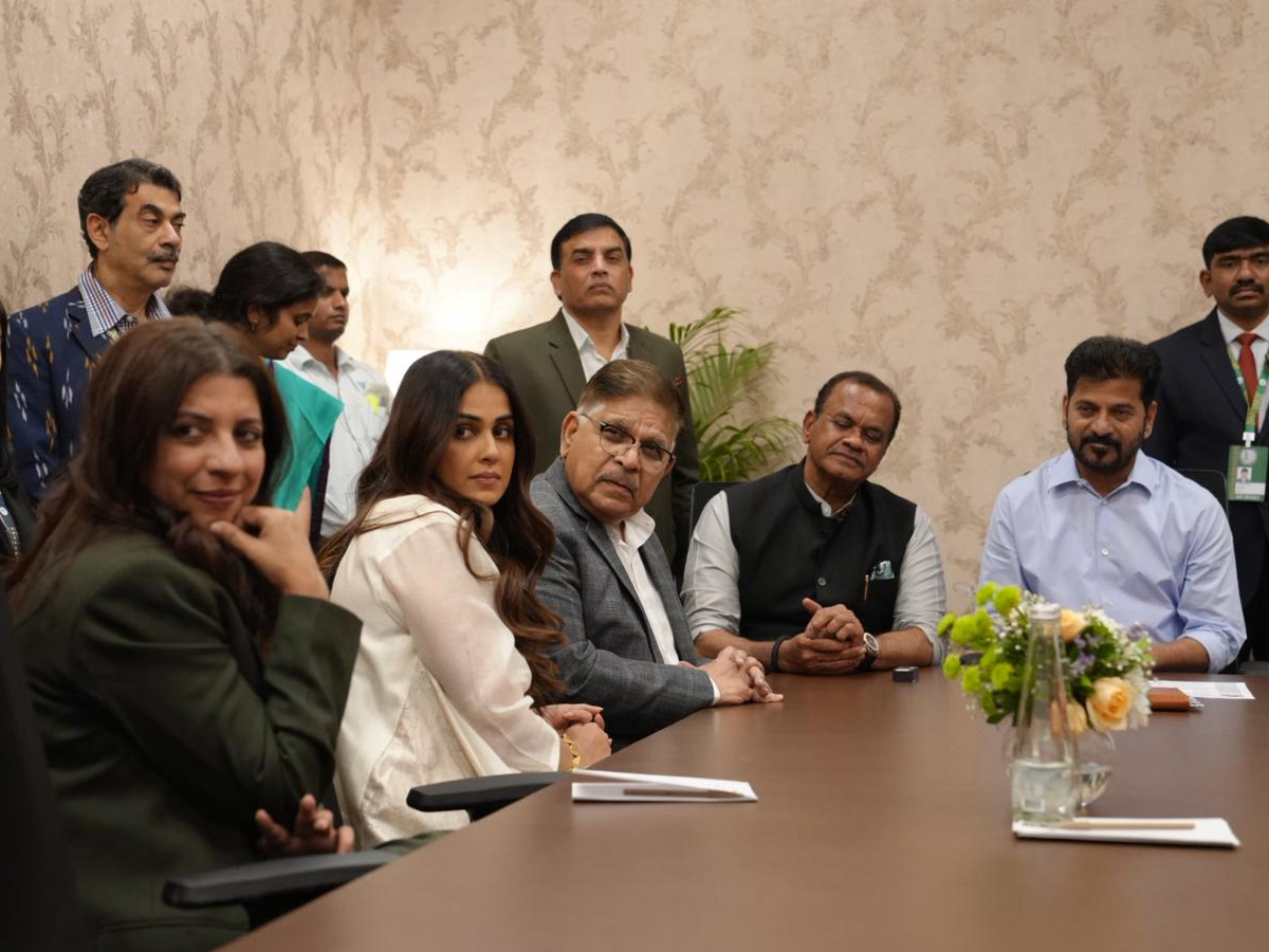 గ్లోబల్‌ సమిట్‌లో సినీ ప్రముఖుల సందడి.. సీఎం రేవంత్ రెడ్డితో భేటీ ...