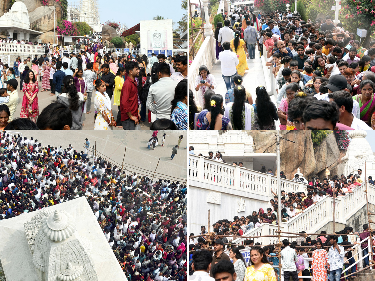 Huge Rush of Devotees At Hyderabad Birla Mandir on New Year Day Photos1