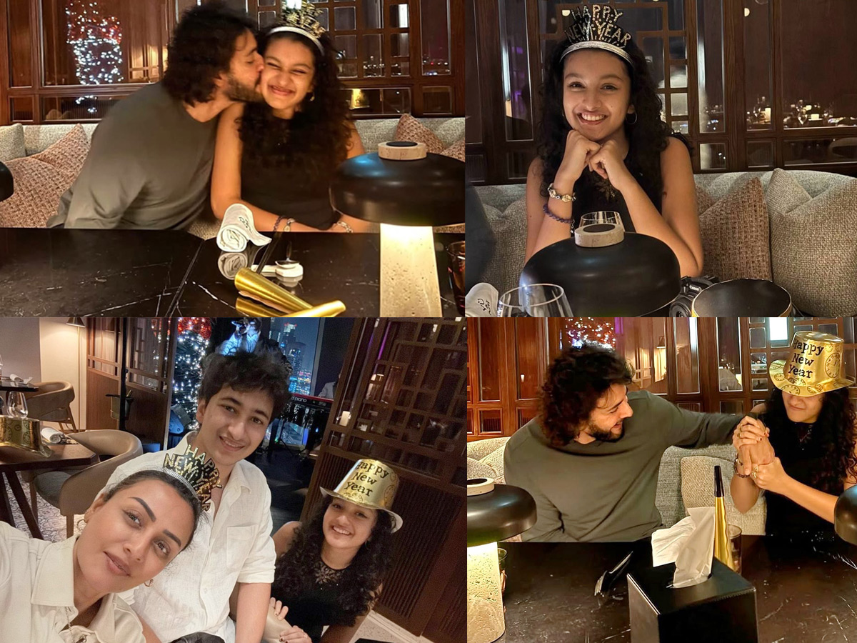 Super Star Mahesh babu family new Year celebration with Family Photos1