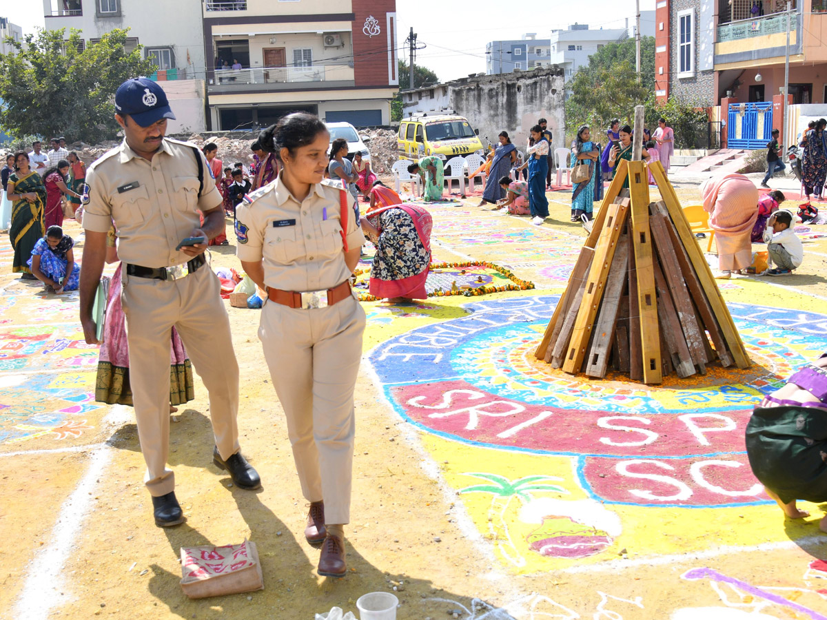 Rangoli Competition At Sri SPR Global School At Gajularamaram Photos17