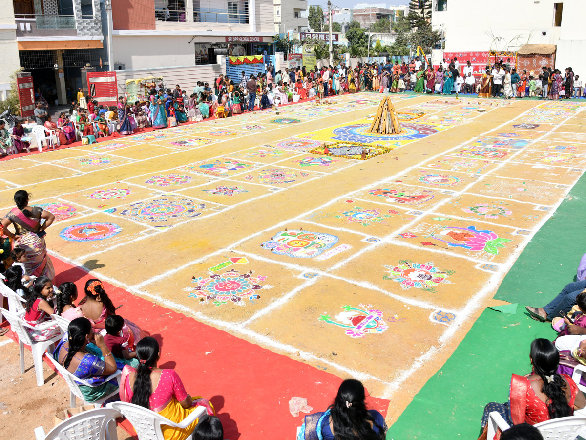 Rangoli Competition At Sri SPR Global School At Gajularamaram Photos20