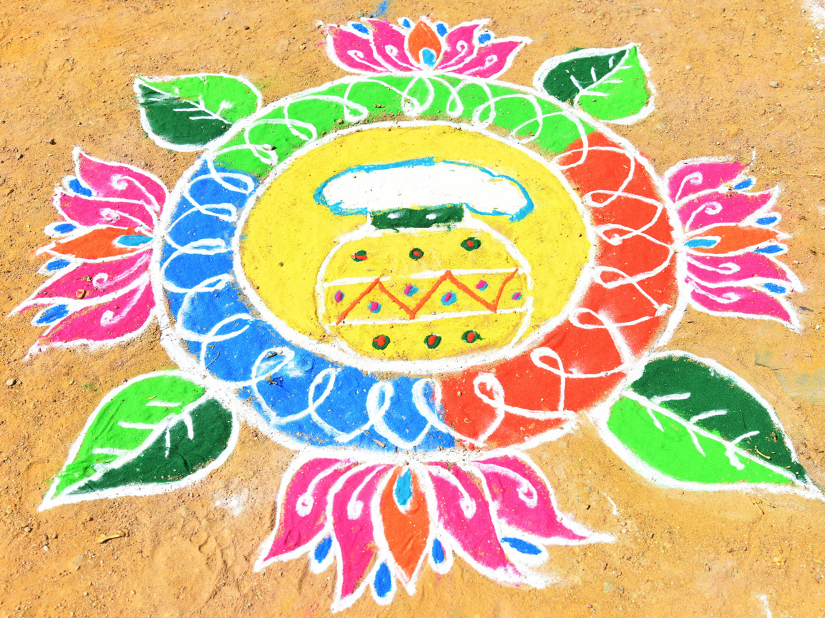 Rangoli Competition At Sri SPR Global School At Gajularamaram Photos25