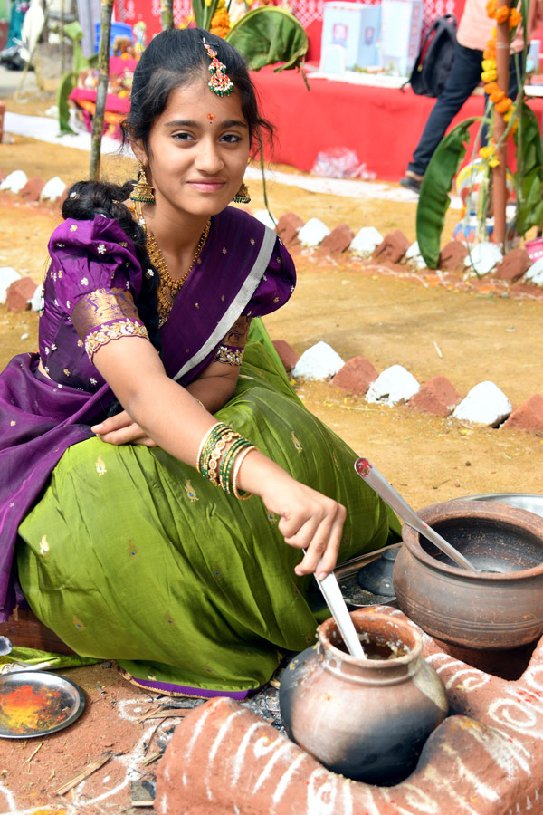 Rangoli Competition At Sri SPR Global School At Gajularamaram Photos40