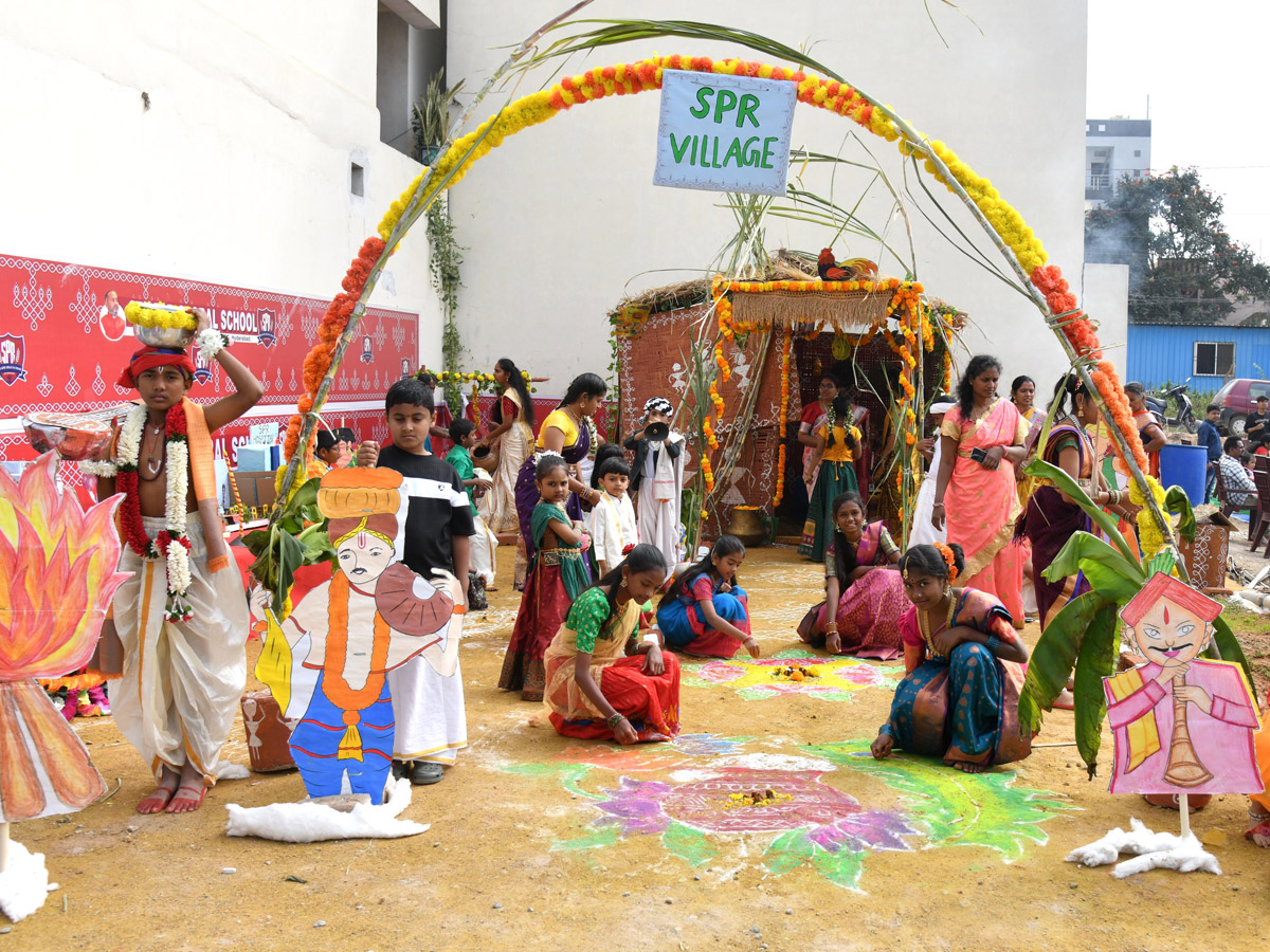 Rangoli Competition At Sri SPR Global School At Gajularamaram Photos5