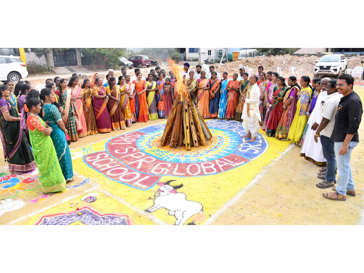 Rangoli Competition At Sri SPR Global School At Gajularamaram Photos49