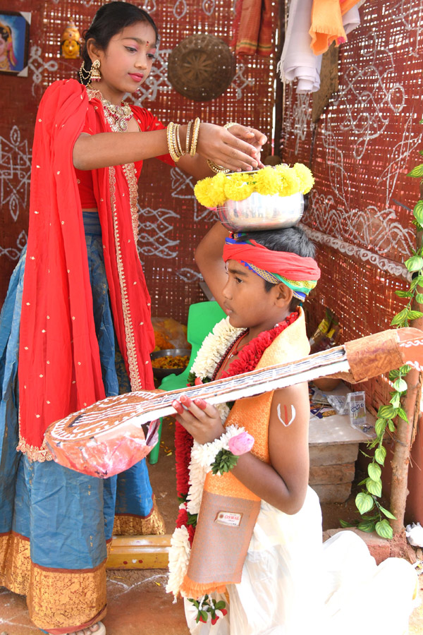 Rangoli Competition At Sri SPR Global School At Gajularamaram Photos8