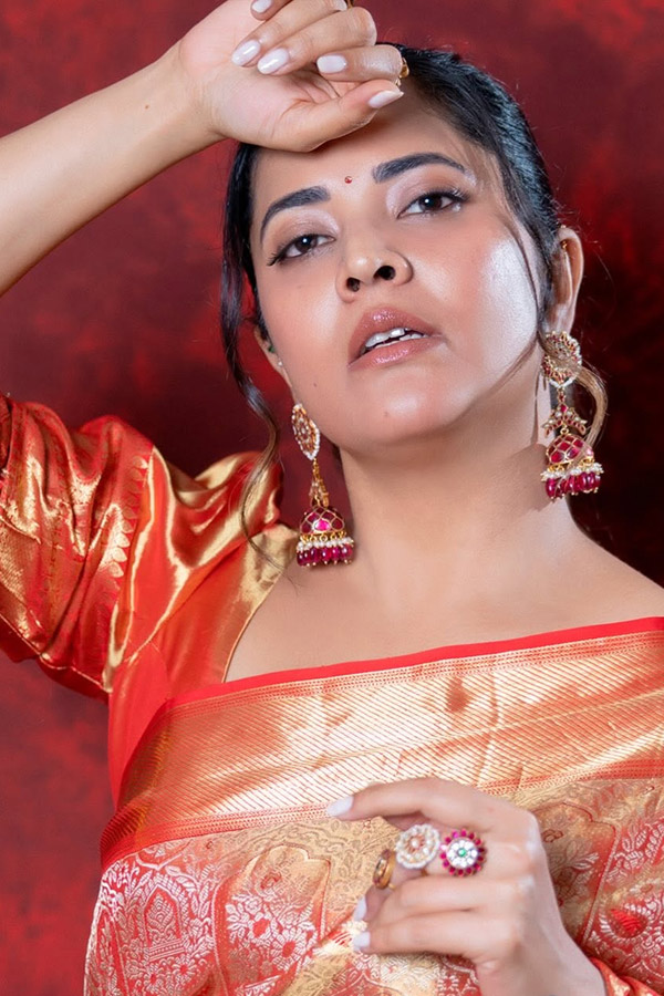 Anchor Anasuya looks stunning in saree Photos18