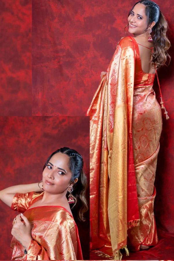 Anchor Anasuya looks stunning in saree Photos19