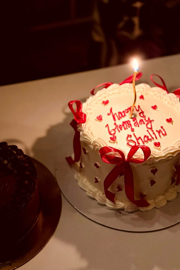 Nithiin celebrates his wife Shalini birthday with love and smiles Photos5