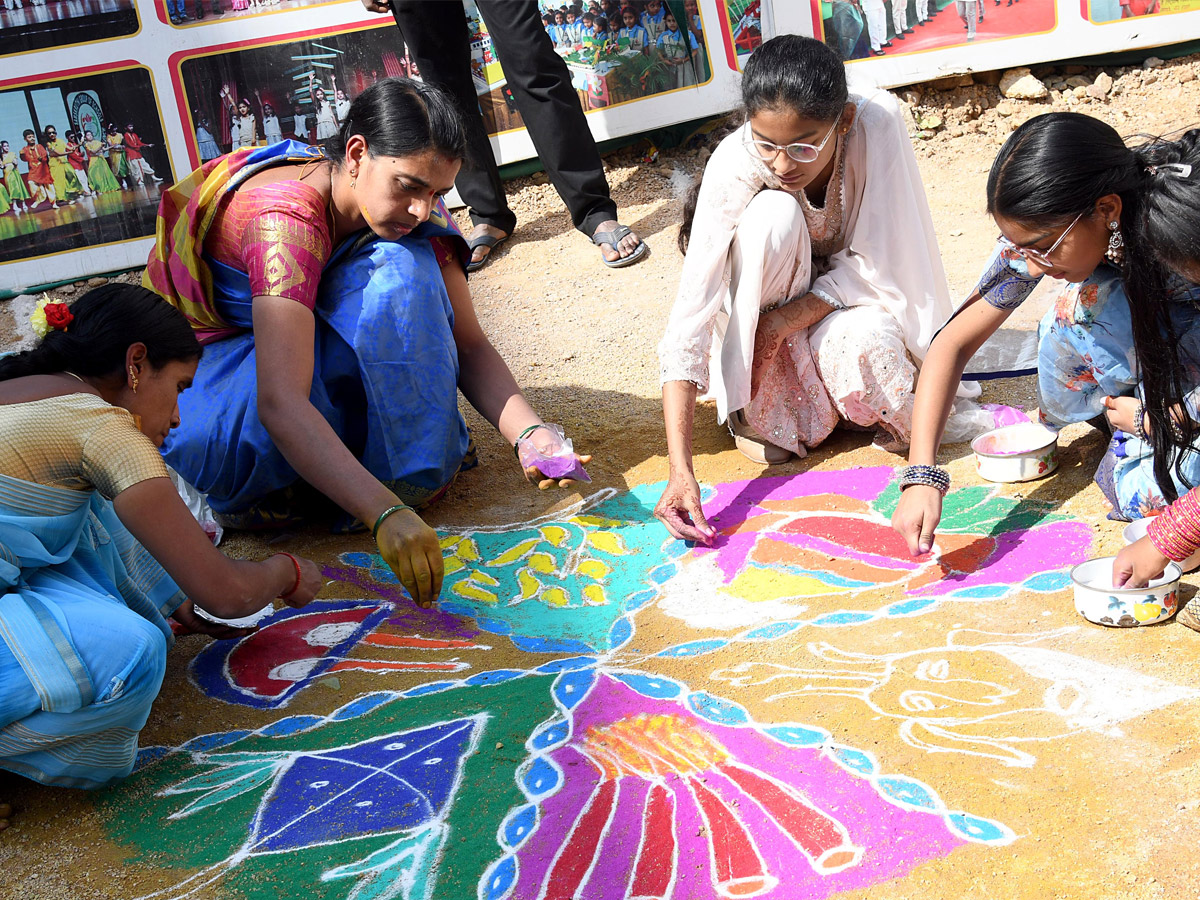 Sakshi Sankranthi Rangoli Competition at Hyderabad Photos5