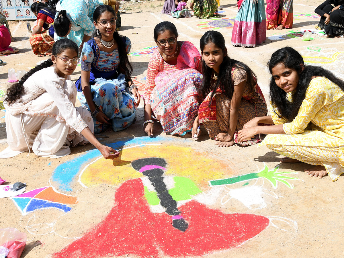 Sakshi Sankranthi Rangoli Competition at Hyderabad Photos11