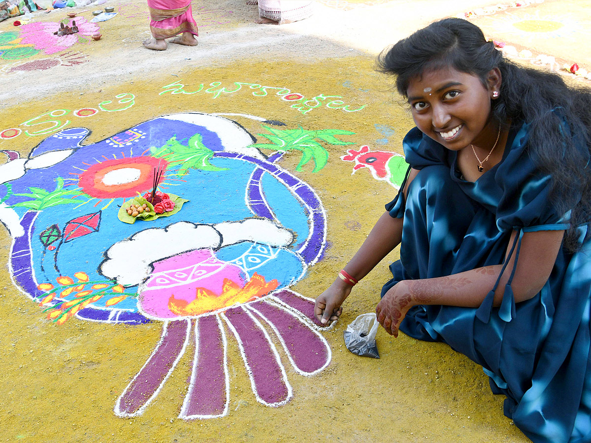 Sakshi Sankranthi Rangoli Competition at Hyderabad Photos21