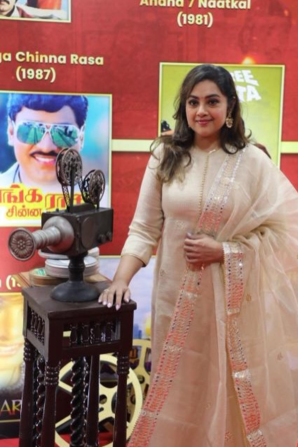 Actress Meena Attended 50 golden years Of Bhagyaraj in Indian cinema Photos3
