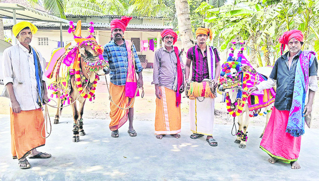 ● గంగిరెద్దుల ఆట.. హరిదాసుల పాట 1