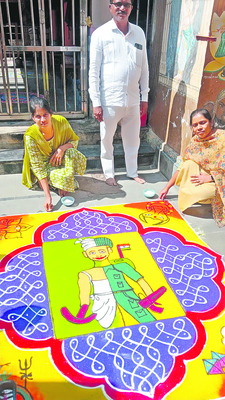 శ్రీవారి ఆలయంలో ముగ్గుల పోటీలు 1