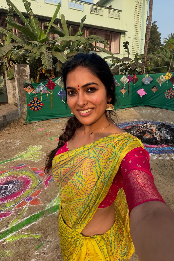 Film celebrities in Bhogi And Sankranti celebrations Photos16