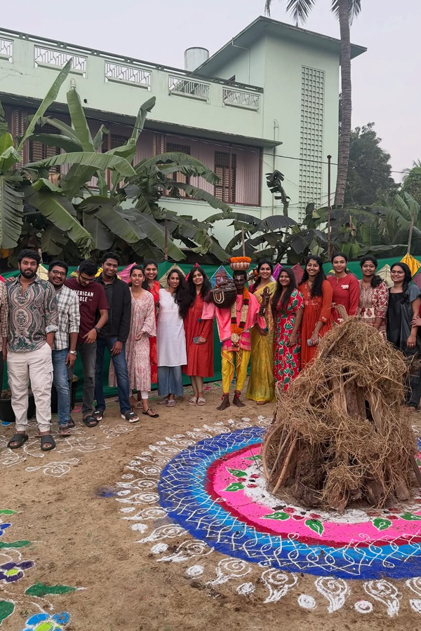 Film celebrities in Bhogi And Sankranti celebrations Photos17