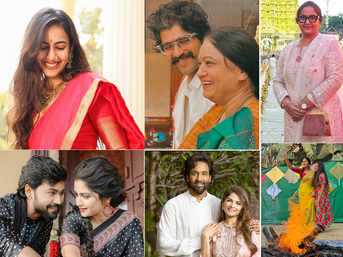 Film celebrities in Bhogi And Sankranti celebrations Photos1