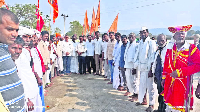 జాతర ఏర్పాటు పనుల పరిశీలన 
3