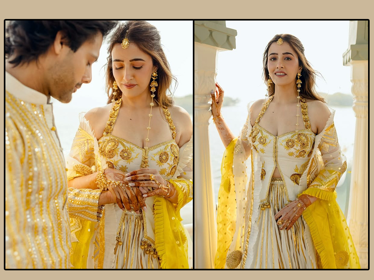 Actress Nupur Sanon shared photos from her Haldi ceremony1