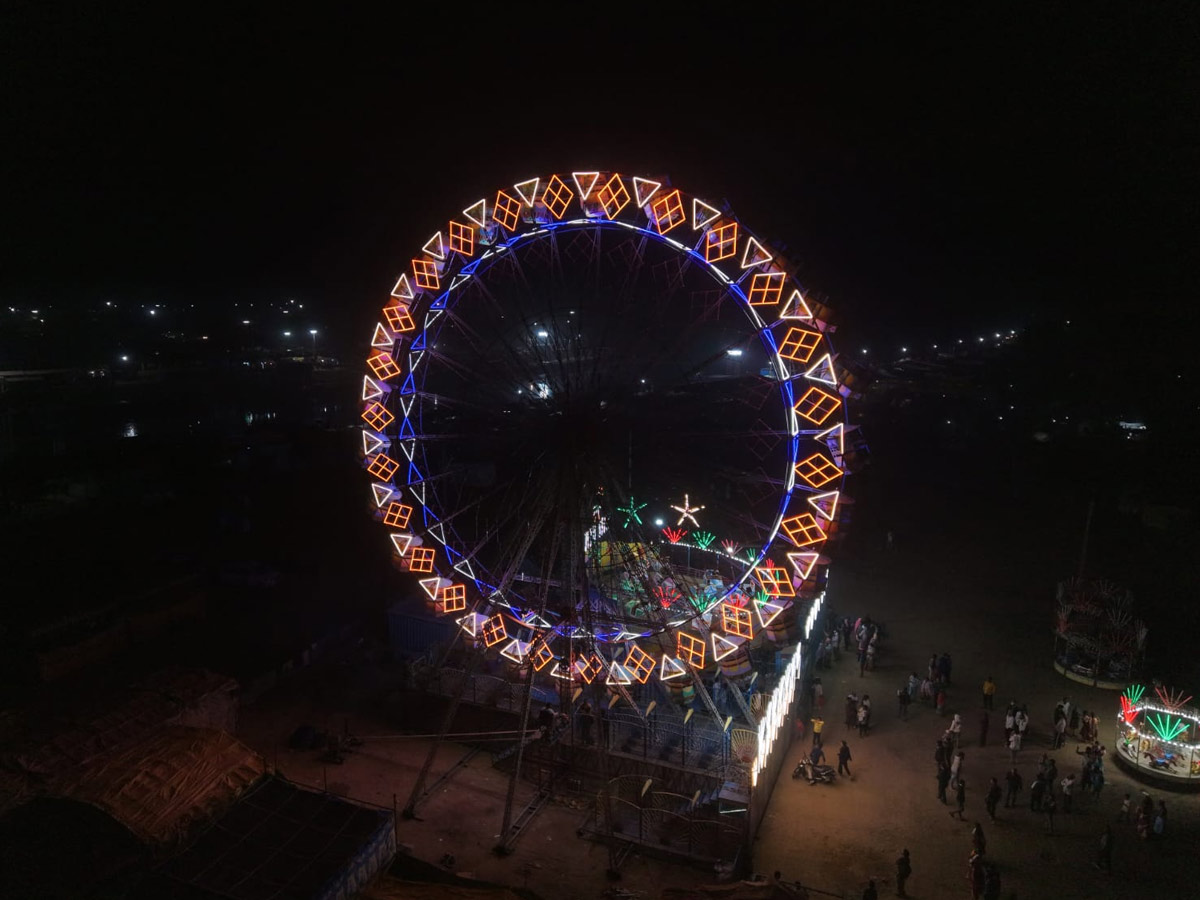 The Lights Of Medaram Jatara Drone Visuals Photos2