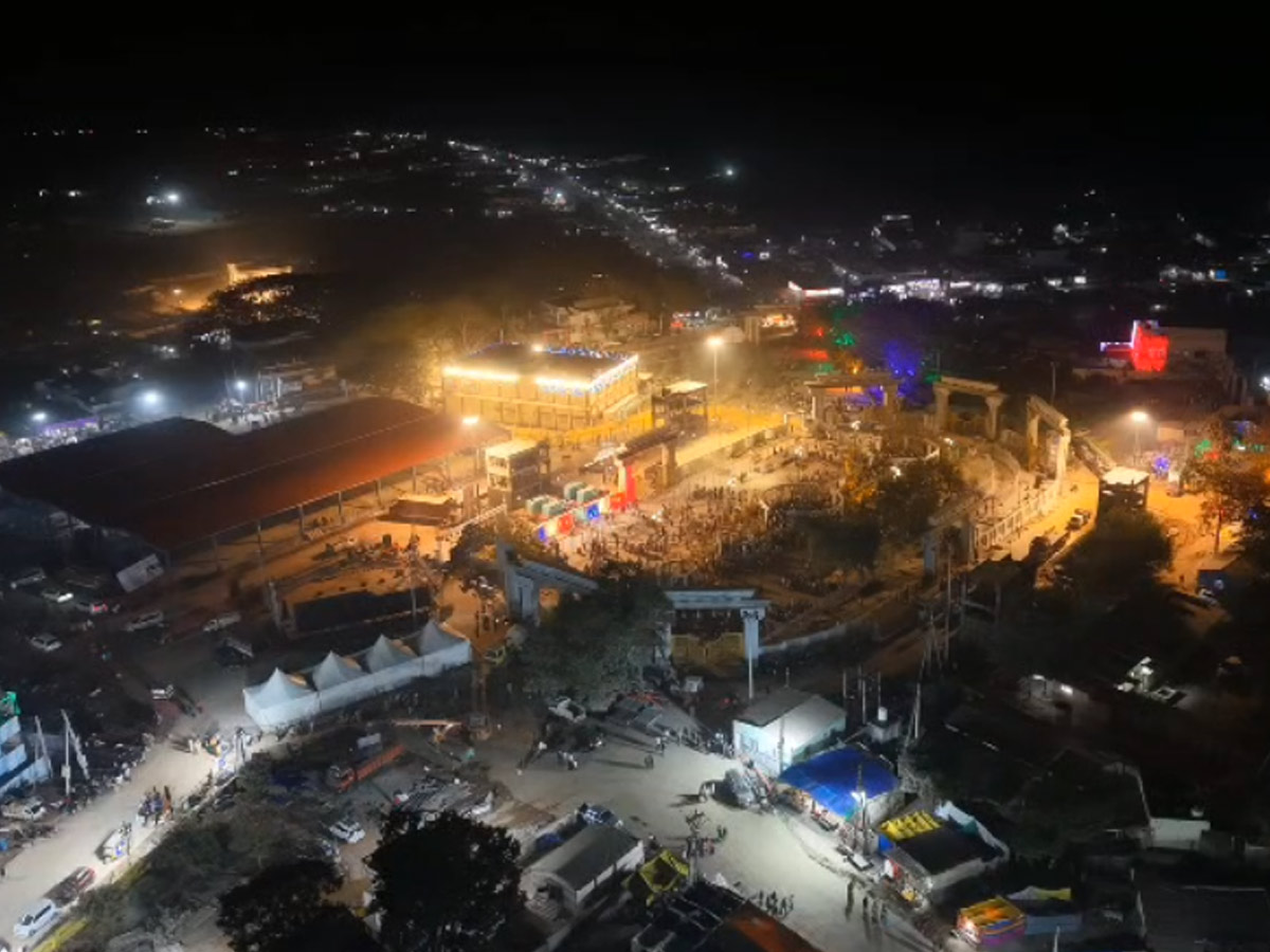 The Lights Of Medaram Jatara Drone Visuals Photos14
