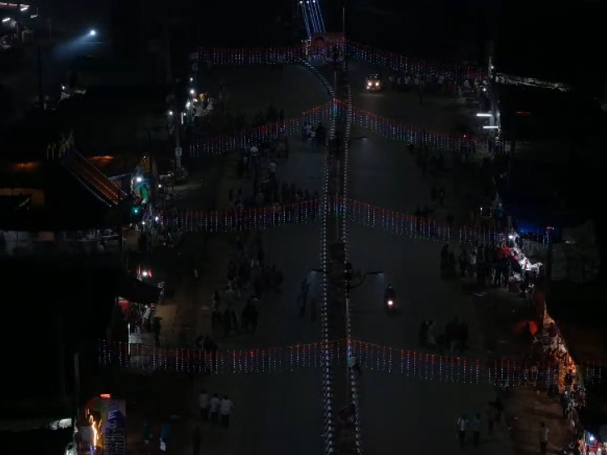 The Lights Of Medaram Jatara Drone Visuals Photos16