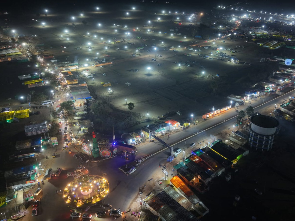 The Lights Of Medaram Jatara Drone Visuals Photos25
