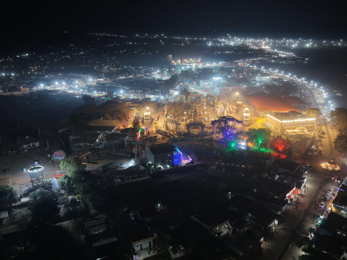 The Lights Of Medaram Jatara Drone Visuals Photos26