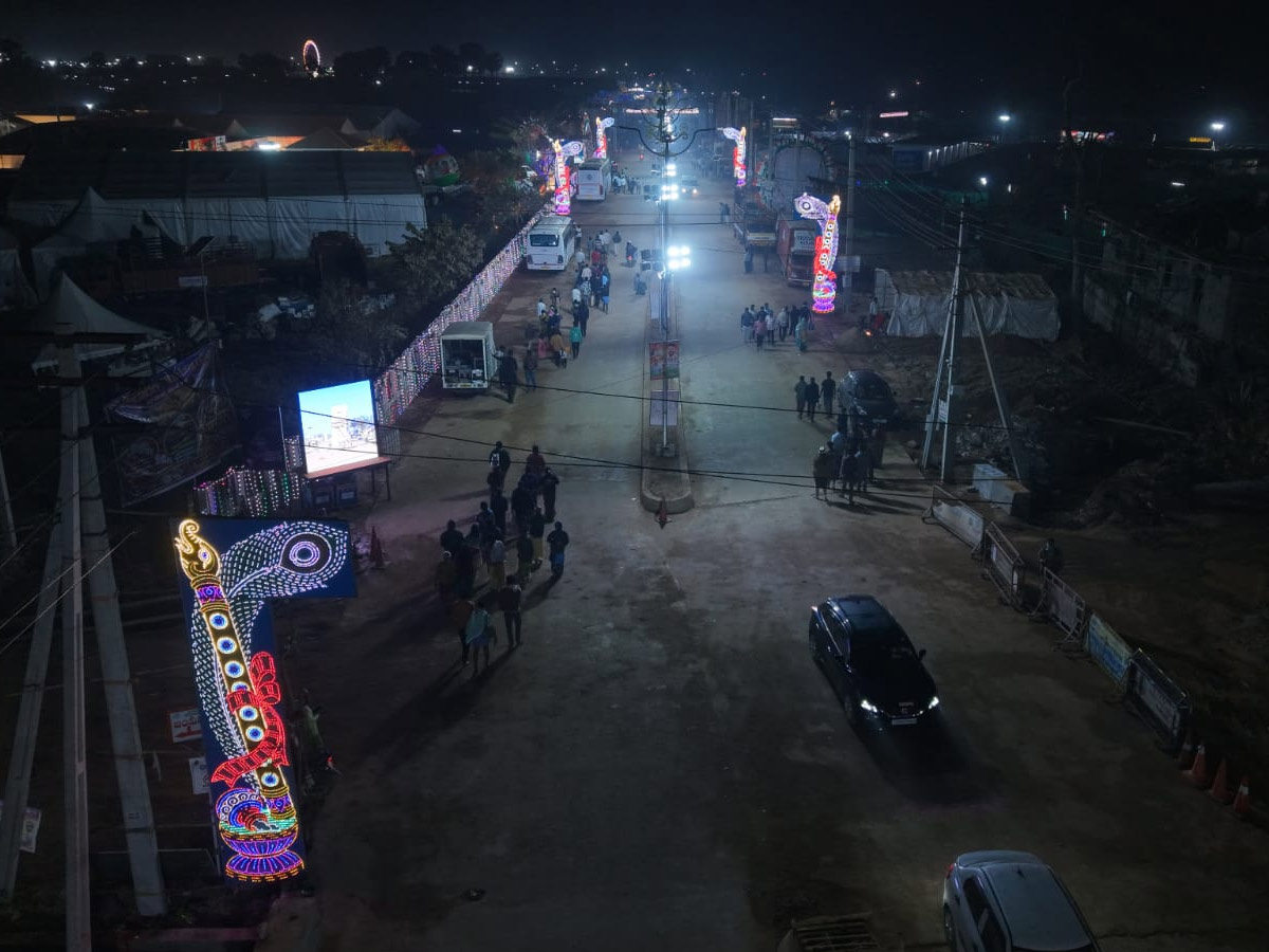 The Lights Of Medaram Jatara Drone Visuals Photos30