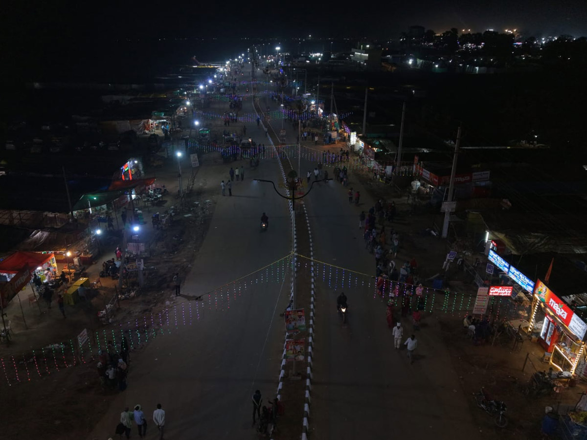 The Lights Of Medaram Jatara Drone Visuals Photos32