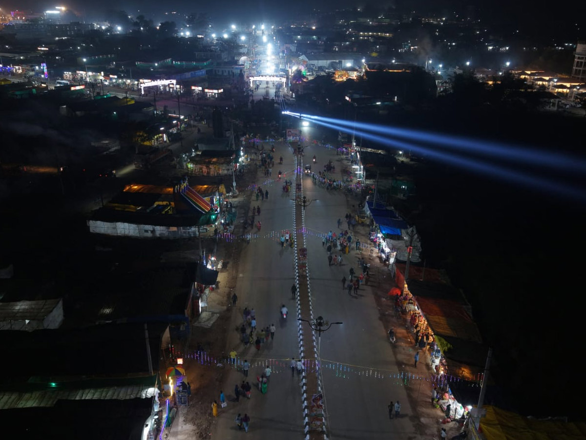 The Lights Of Medaram Jatara Drone Visuals Photos33