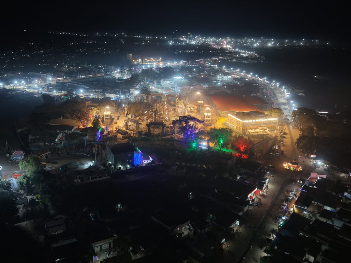 The Lights Of Medaram Jatara Drone Visuals Photos36