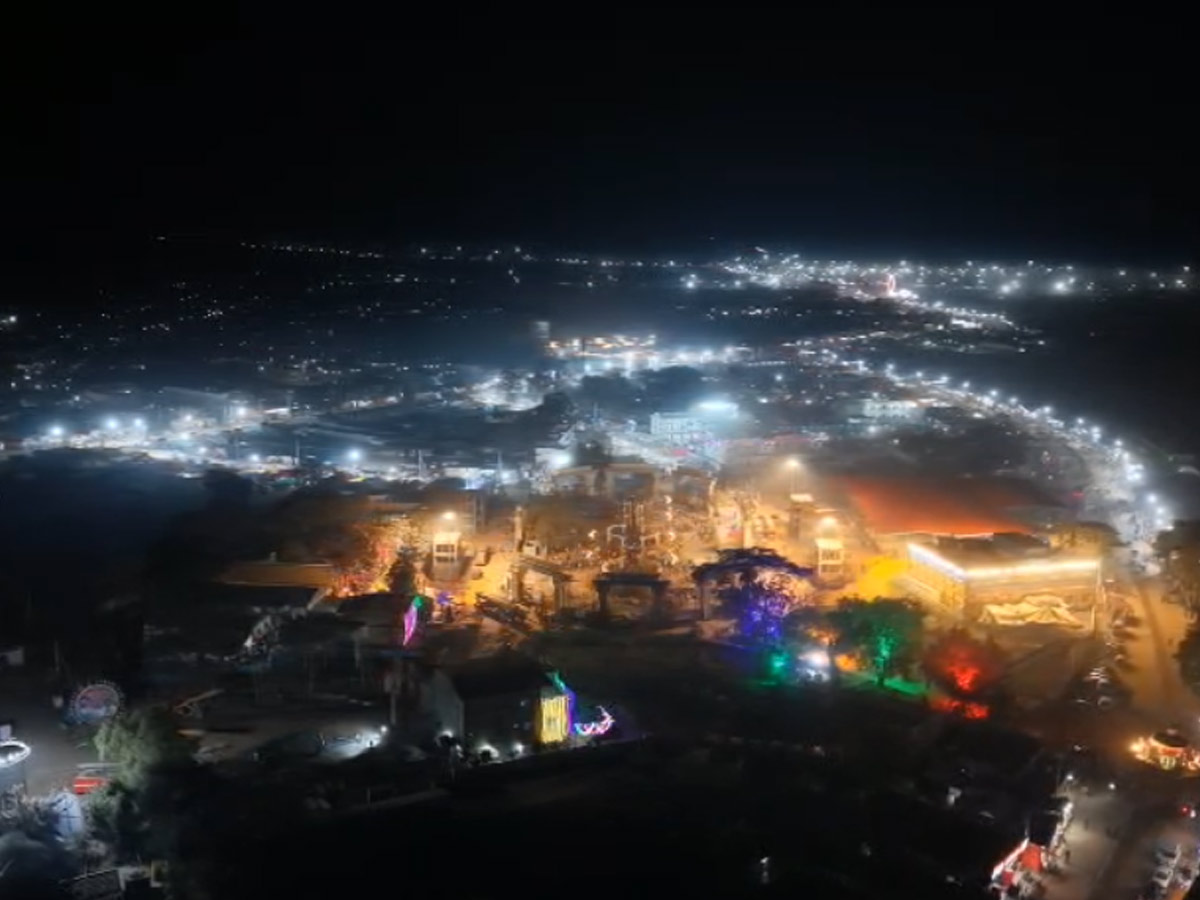 The Lights Of Medaram Jatara Drone Visuals Photos5