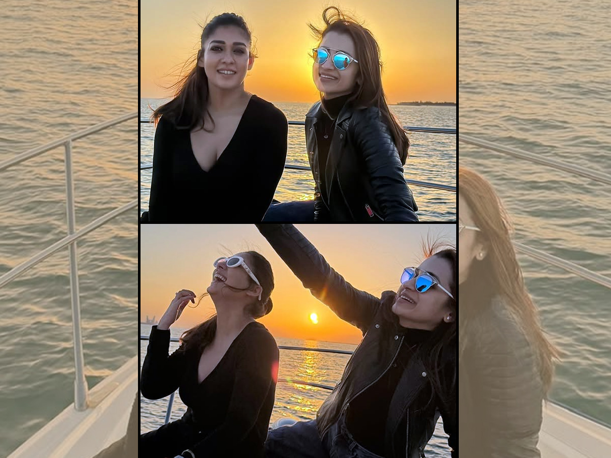 The friendship between actresses Nayanthara and Trisha... Photos1