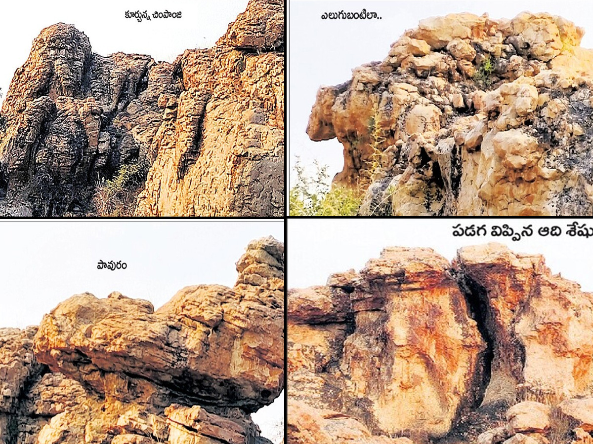 historical stone idols raathivanam in kurnool andrapradesh1