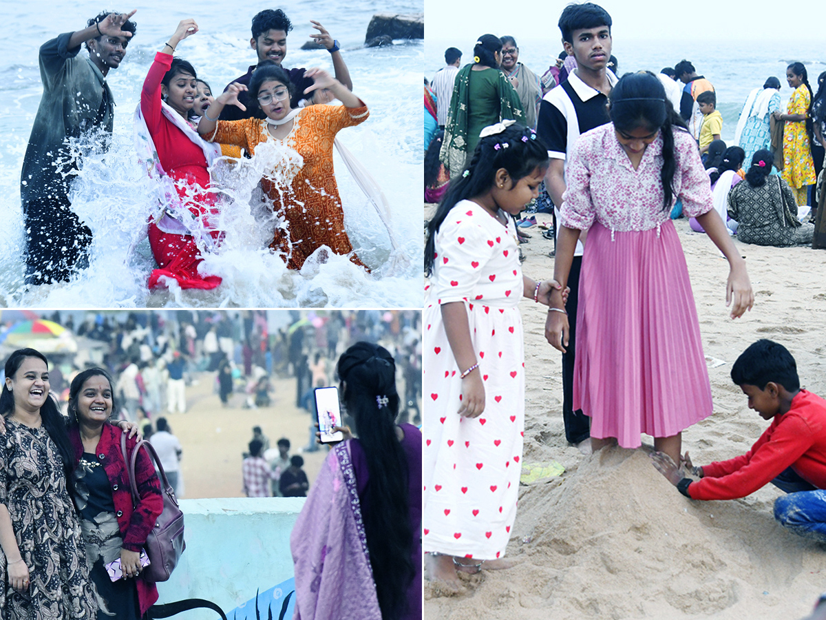 New Year Celebrations At Visakhapatnam Rk Beach1
