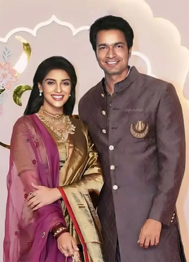 Actress Asin Wedding Anniversary Photos Trending8