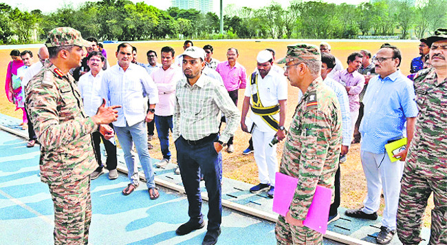 అగ్నివీర్‌ రిక్రూట్‌మెంట్‌ ర్యాలీ ఏర్పాట్లు పరిశీలన 2